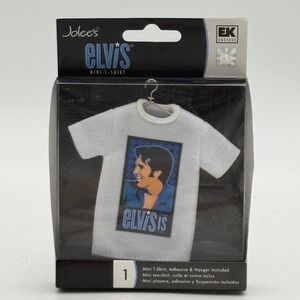 Jolee's Elvis Presley Mini T-Shirt Collectible EK Success White Craft Ornament